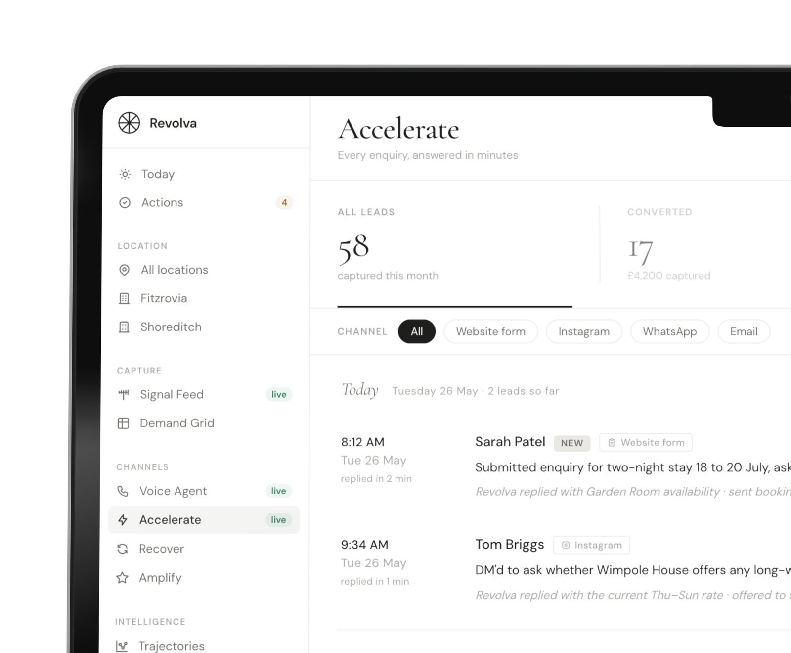 Accelerate — every channel handled in one place