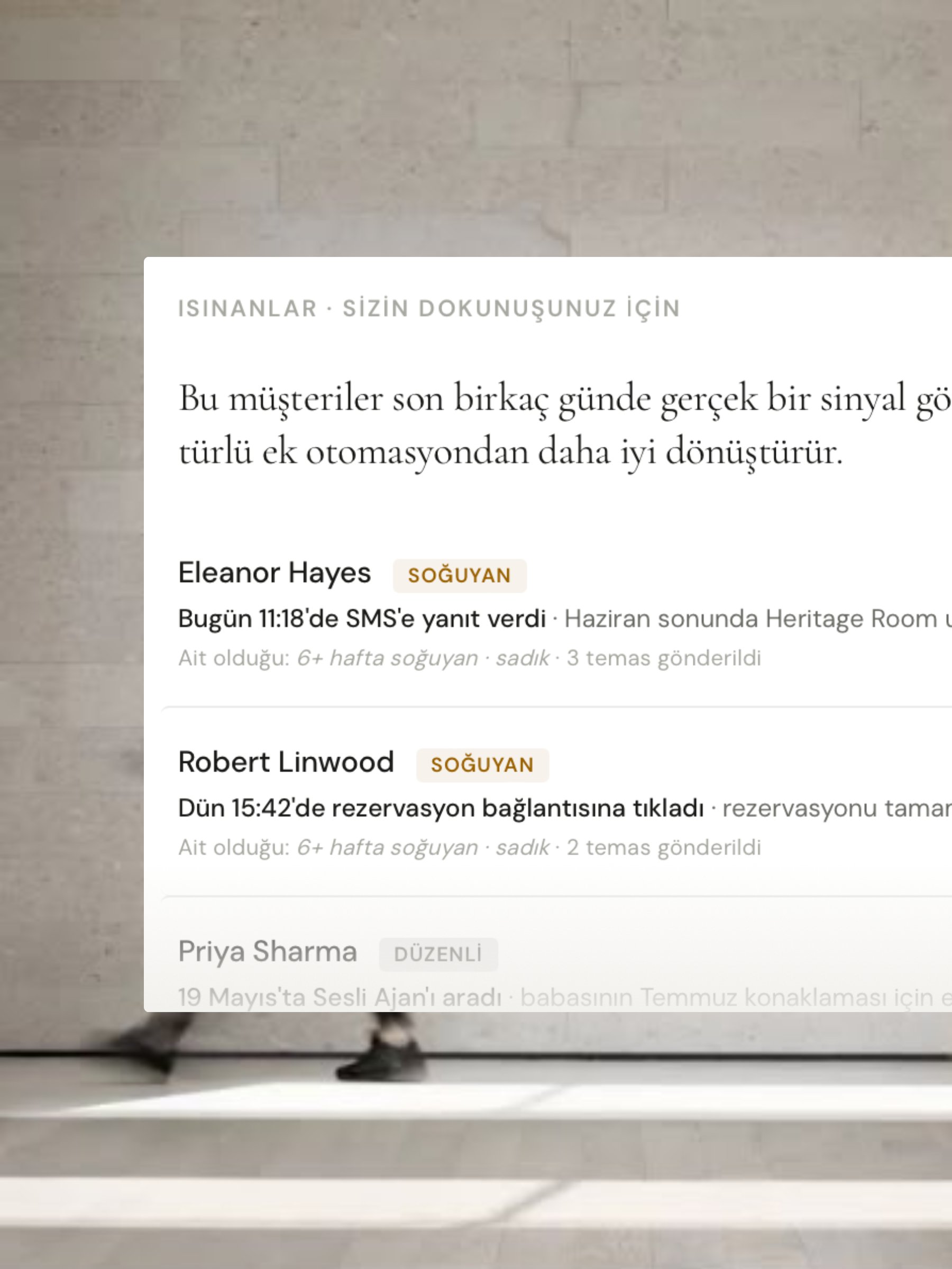 Geri Kazan — dokunuşunuza hazırlanıyor