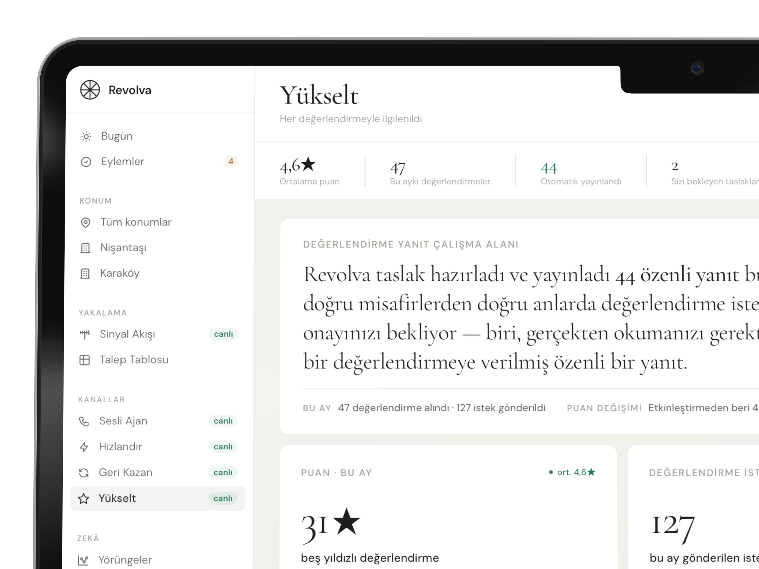 Yükselt — doğru anda doğru müşteriyi seçme