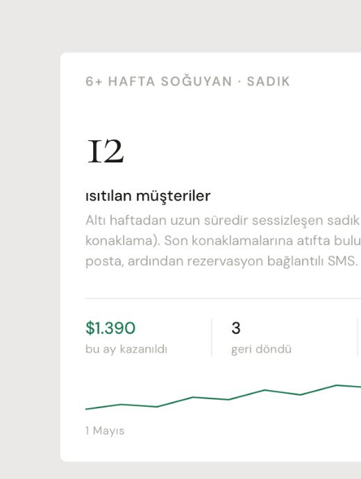 Soğuyan müşteriler geri kazanılıyor