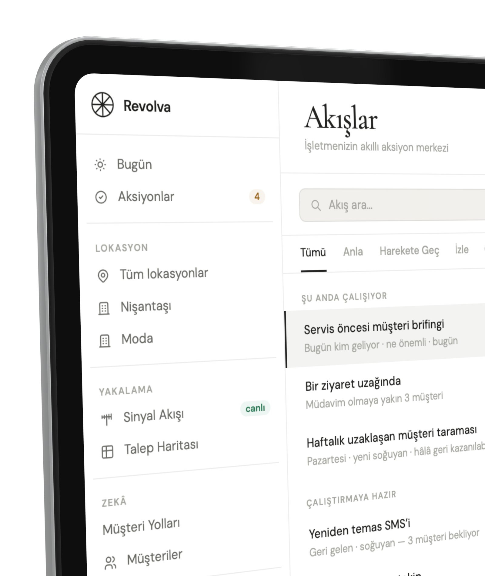 Senaryolar — kütüphane görünümü